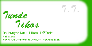 tunde tikos business card